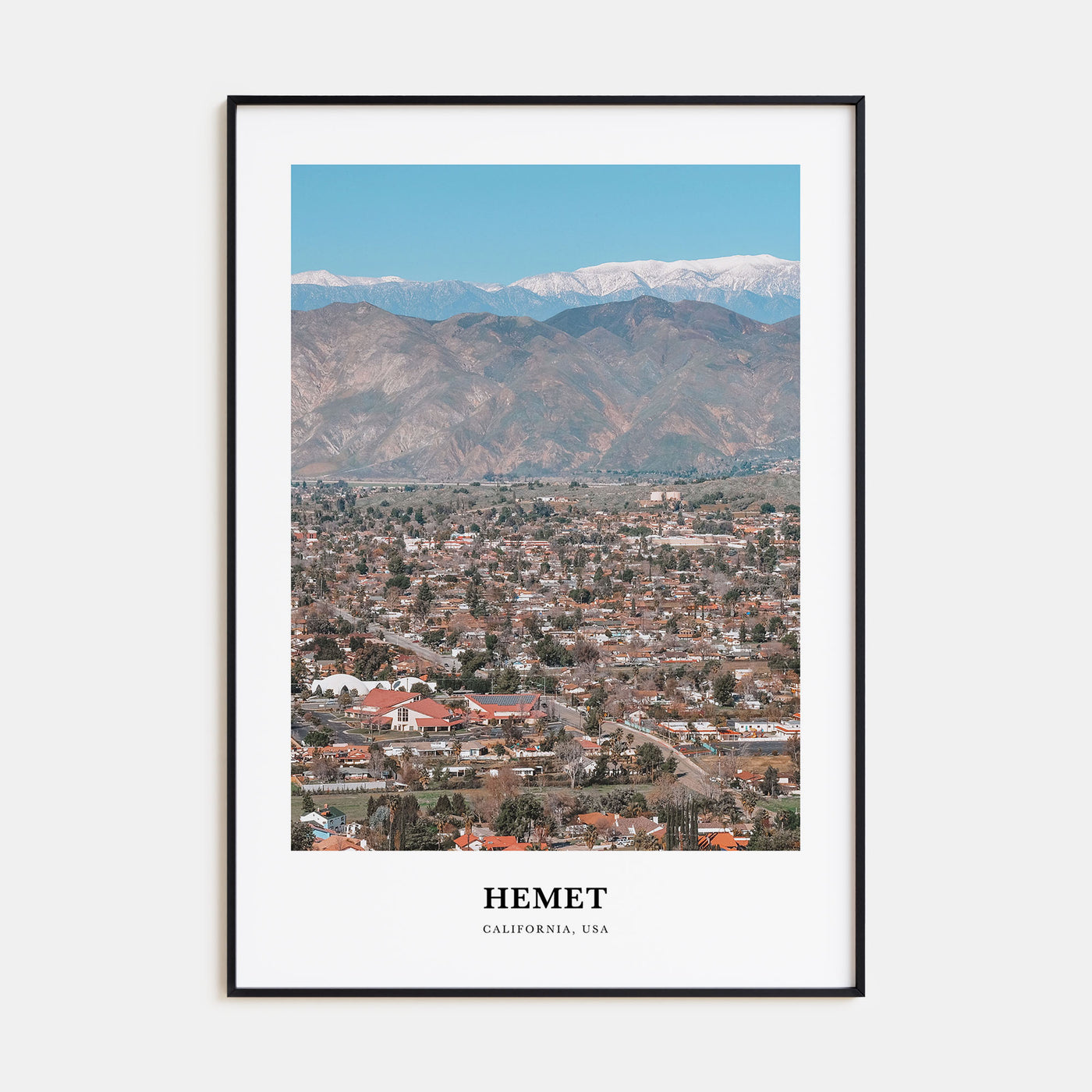 Hemet Portrait Color Poster