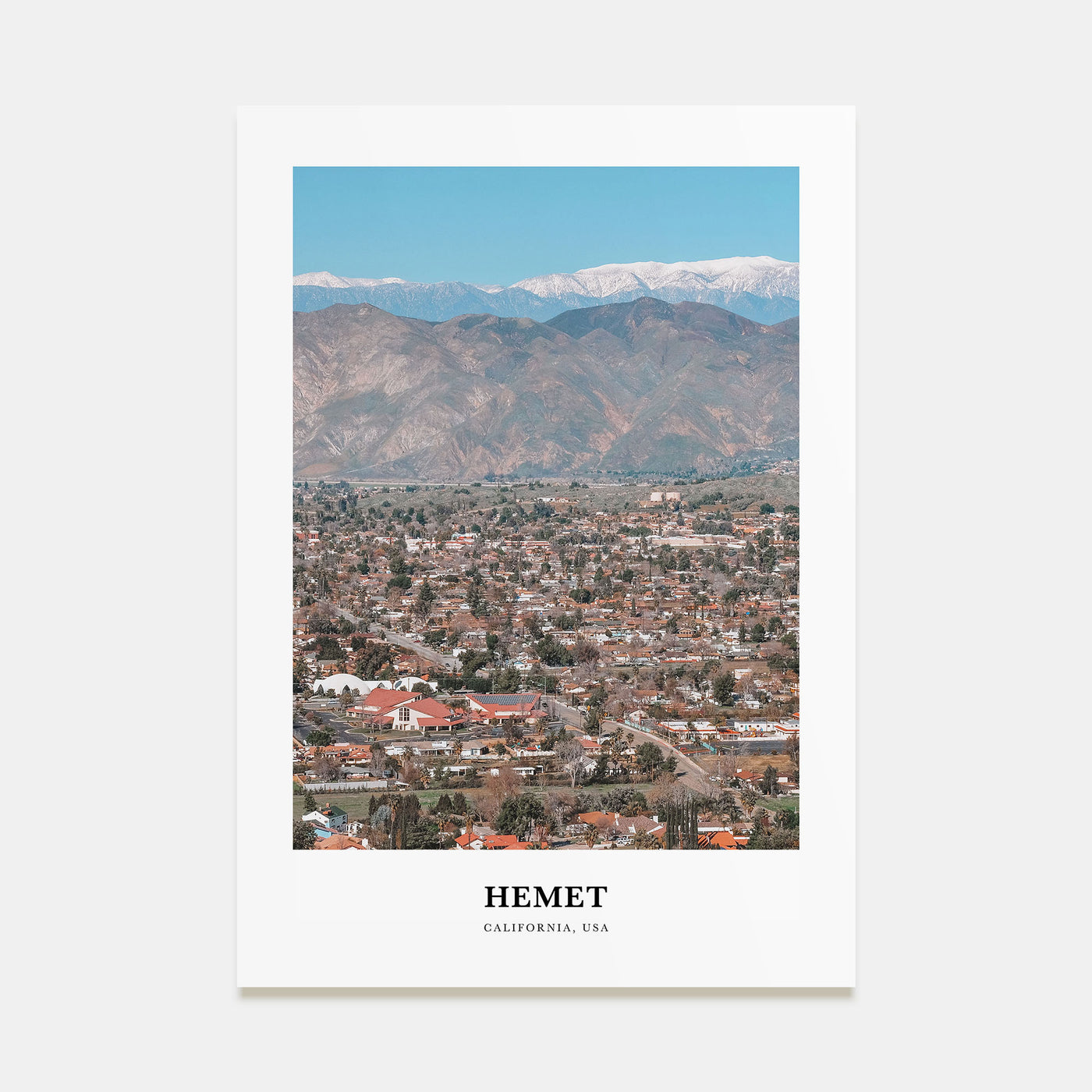 Hemet Portrait Color Poster