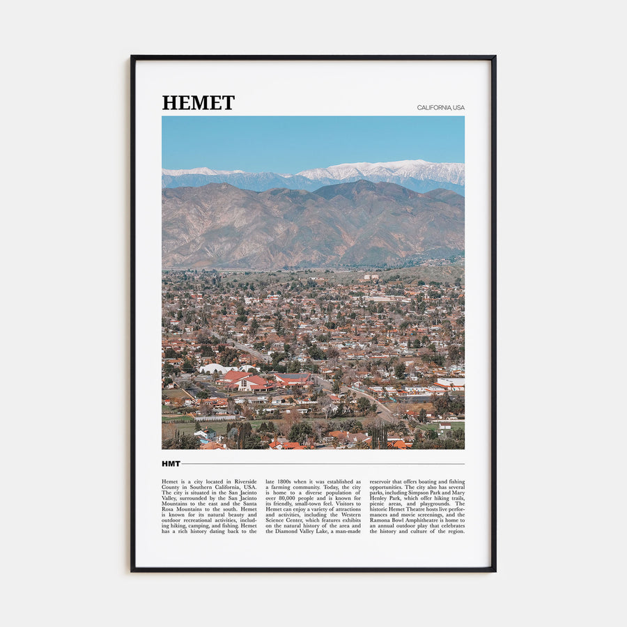 Hemet Travel Color Poster