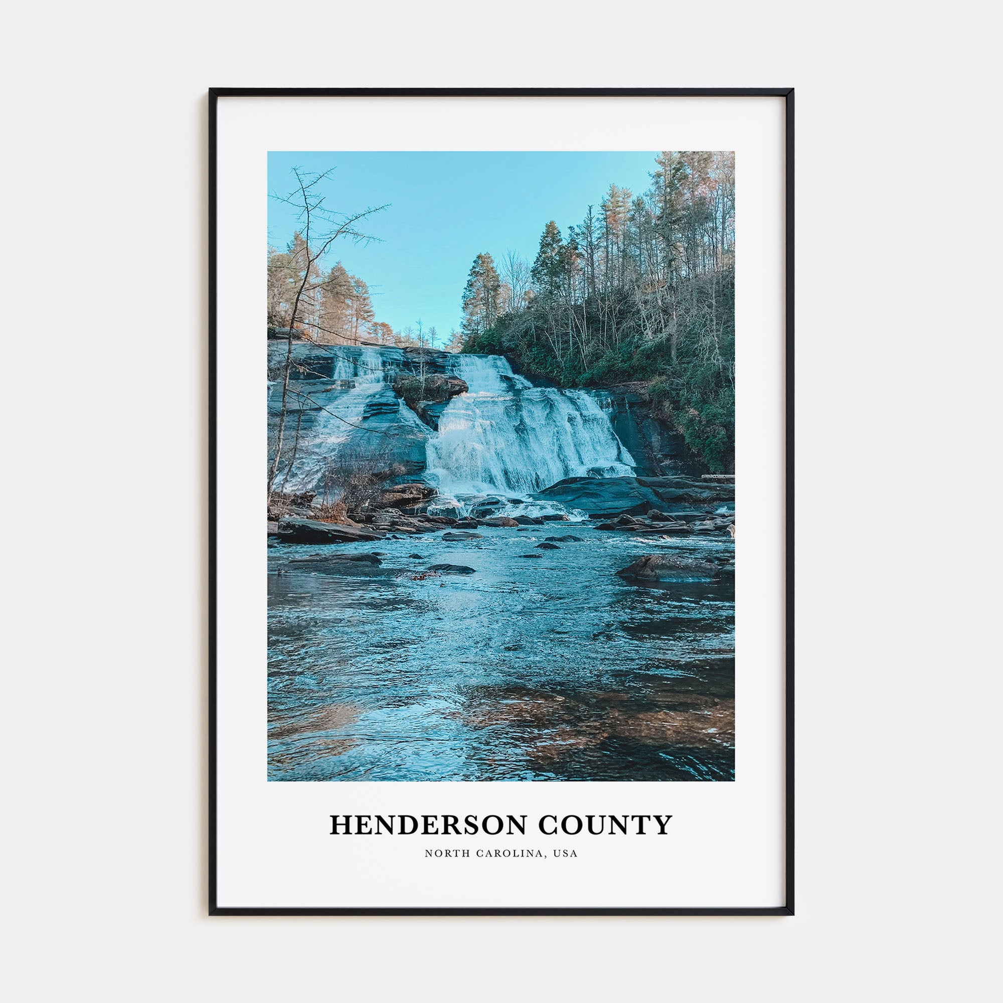 Henderson County Portrait Color Poster