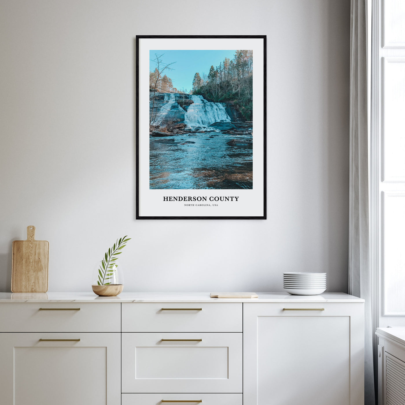 Henderson County Portrait Color Poster