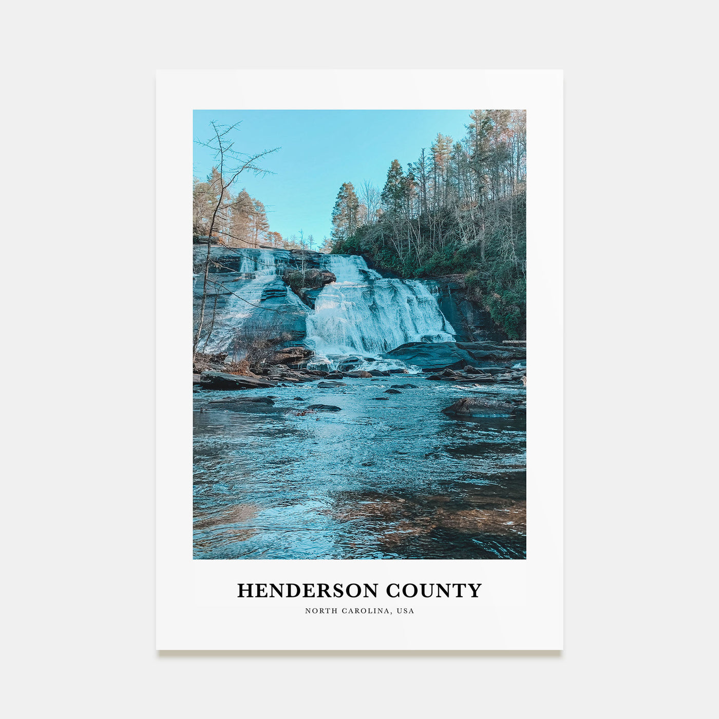Henderson County Portrait Color Poster
