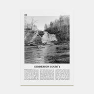 Henderson County Travel B&W Poster