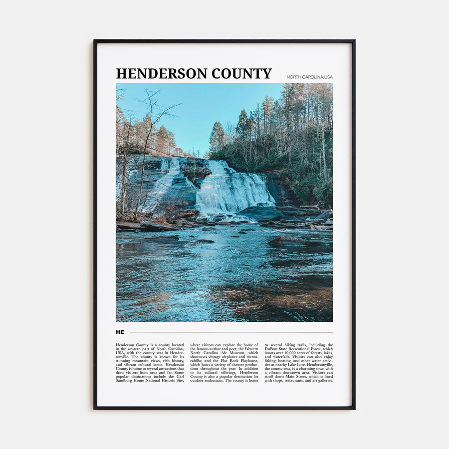 Henderson County Travel Color Poster