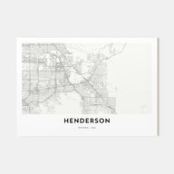 Henderson Map Landscape Poster