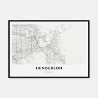 Henderson Map Landscape Poster
