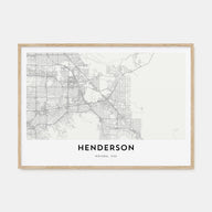 Henderson Map Landscape Poster