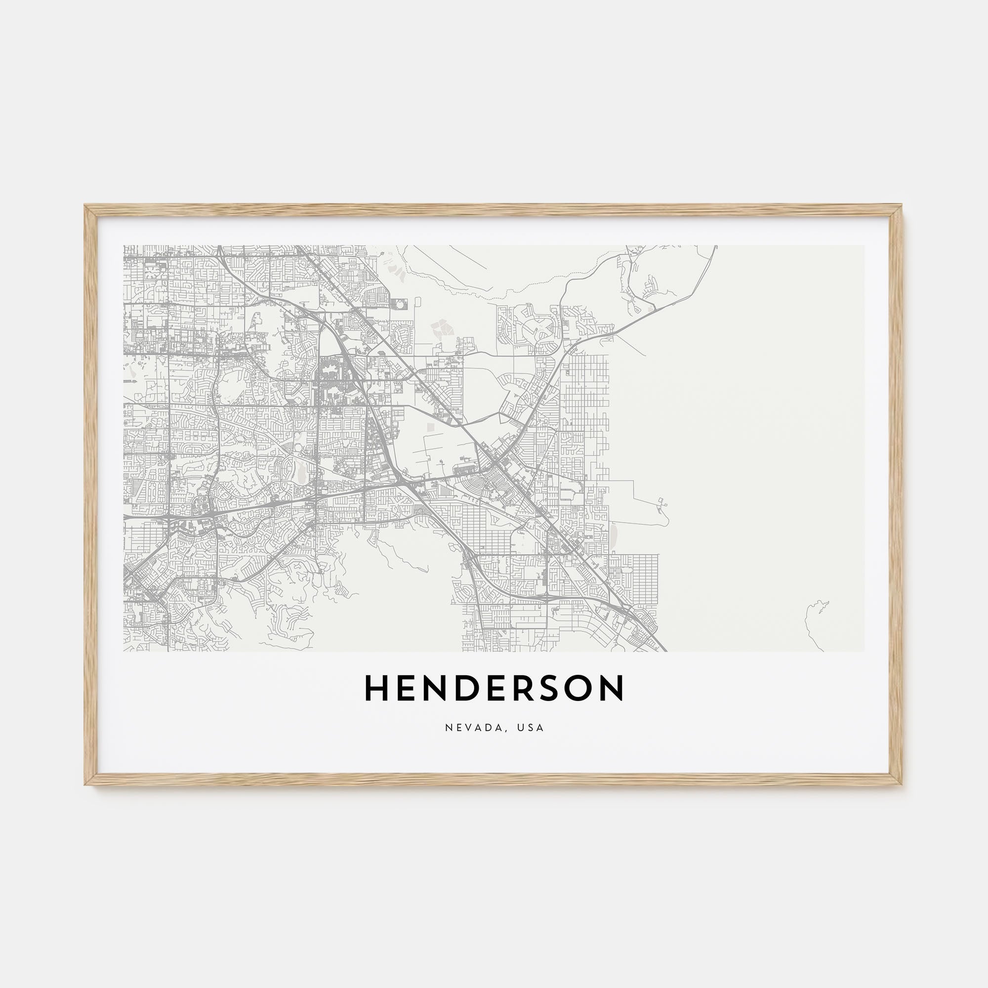 Henderson Map Landscape Poster