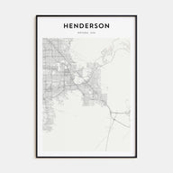 Henderson Map Portrait Poster
