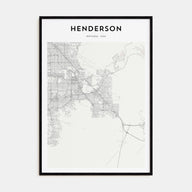 Henderson Map Portrait Poster