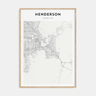 Henderson Map Portrait Poster