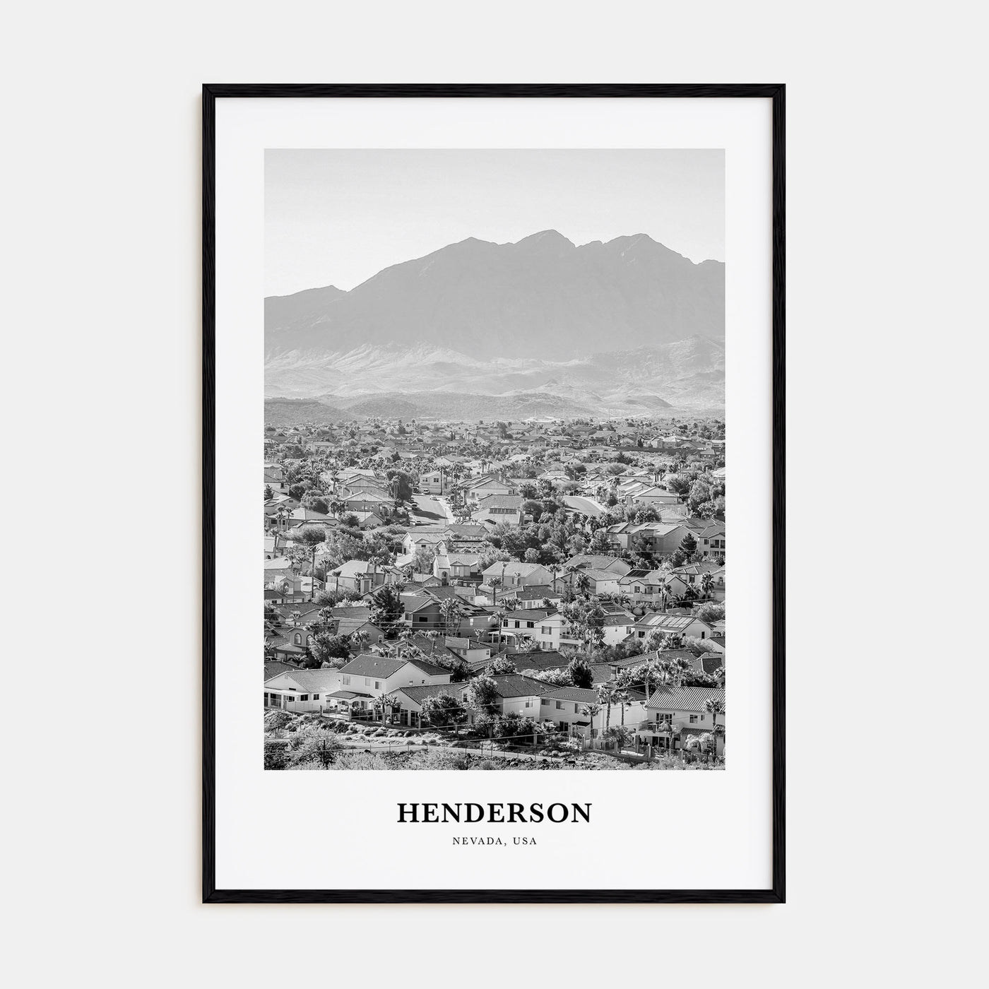 Henderson Portrait B&W Poster