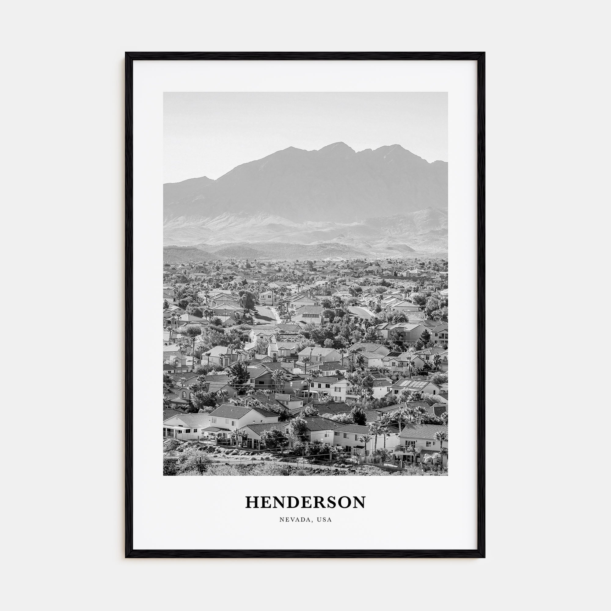 Henderson Portrait B&W Poster