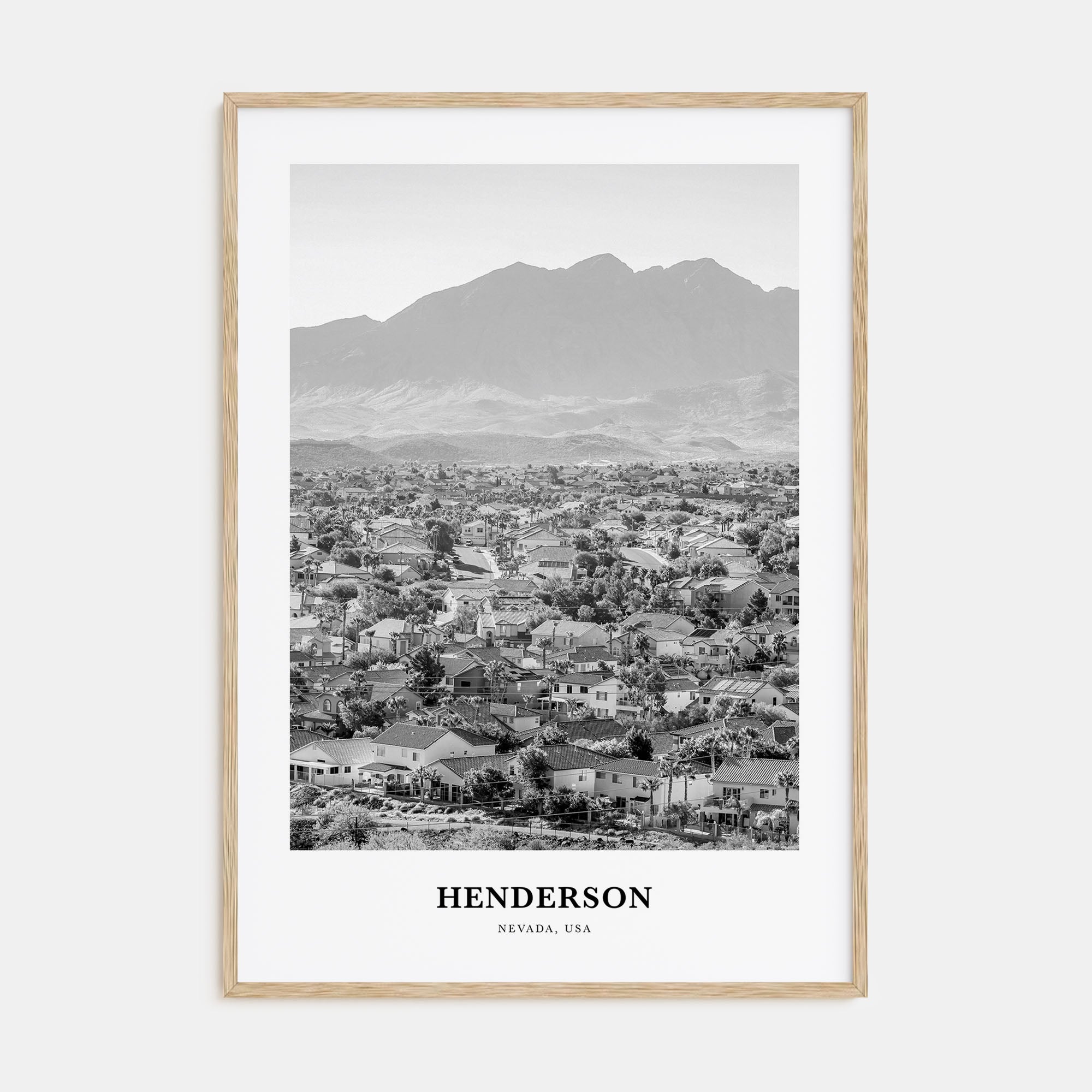 Henderson Portrait B&W Poster