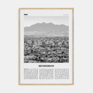 Henderson Travel B&W Poster