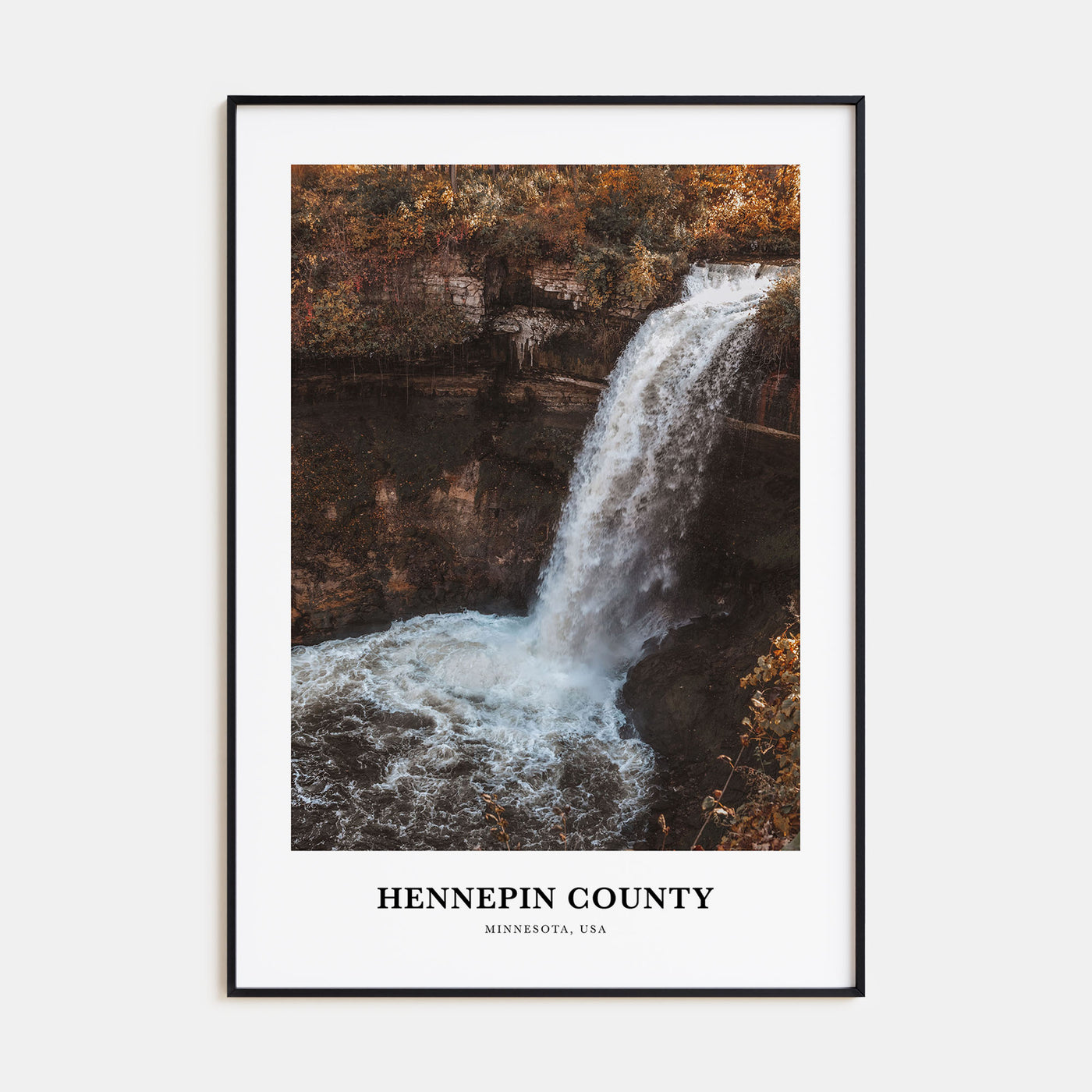 Hennepin County Portrait Color Poster