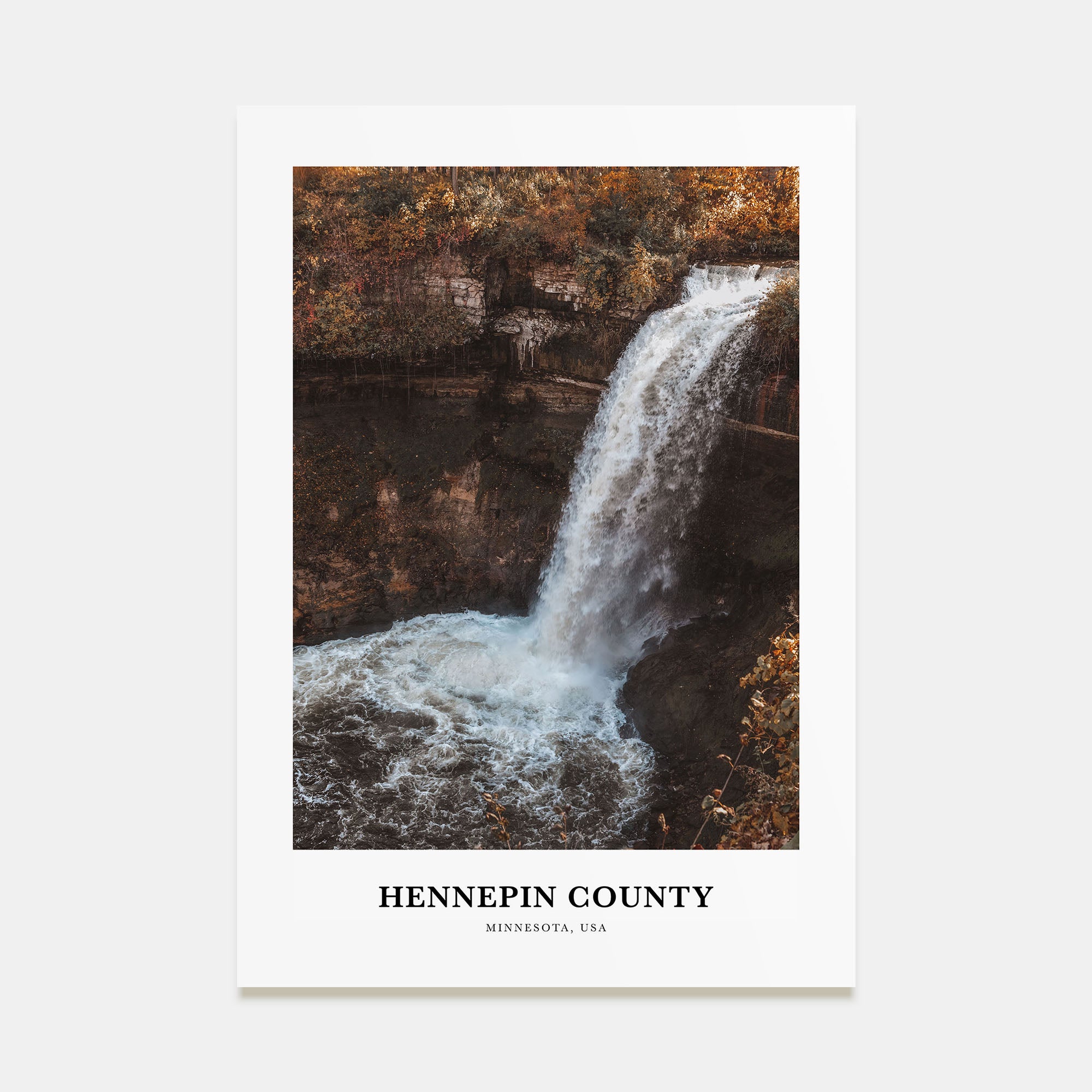 Hennepin County Portrait Color Poster