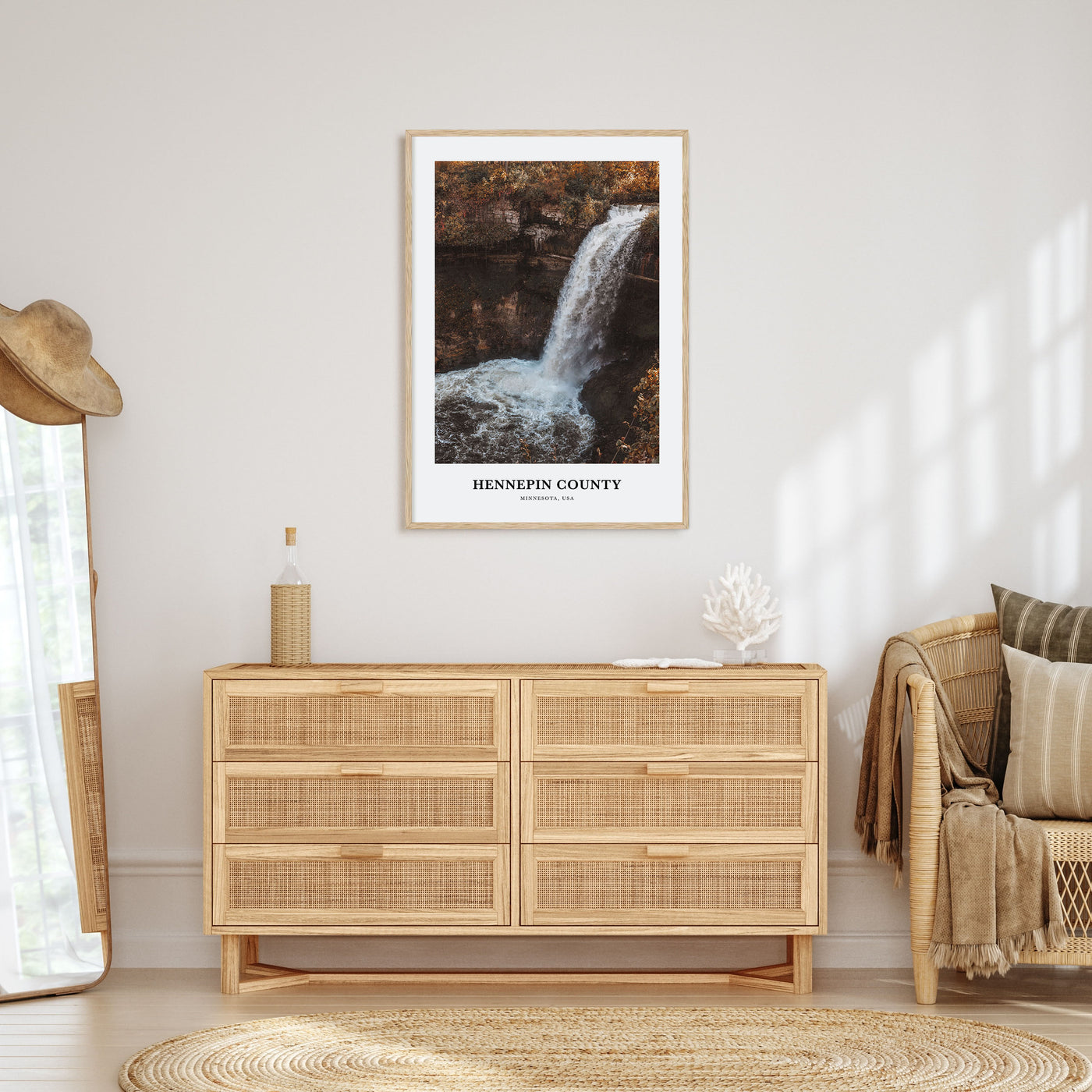 Hennepin County Portrait Color Poster