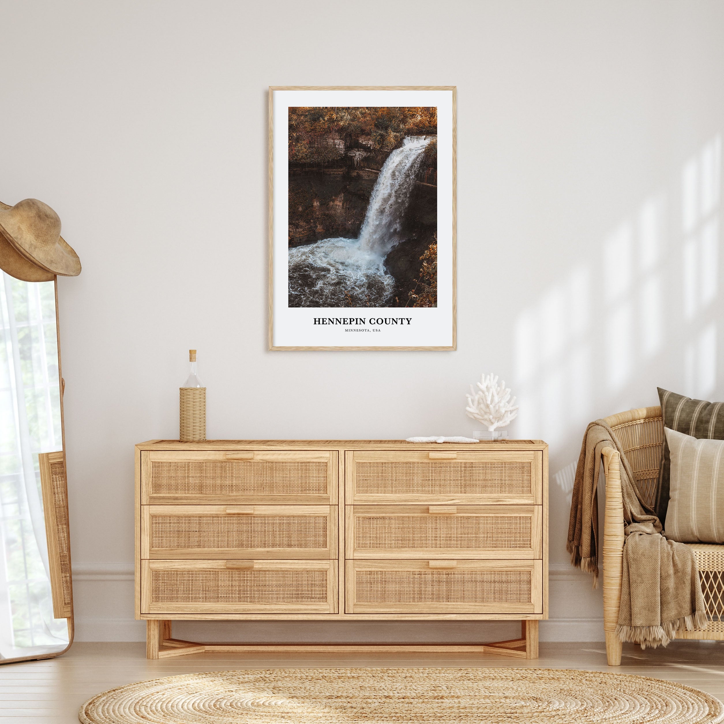 Hennepin County Portrait Color Poster