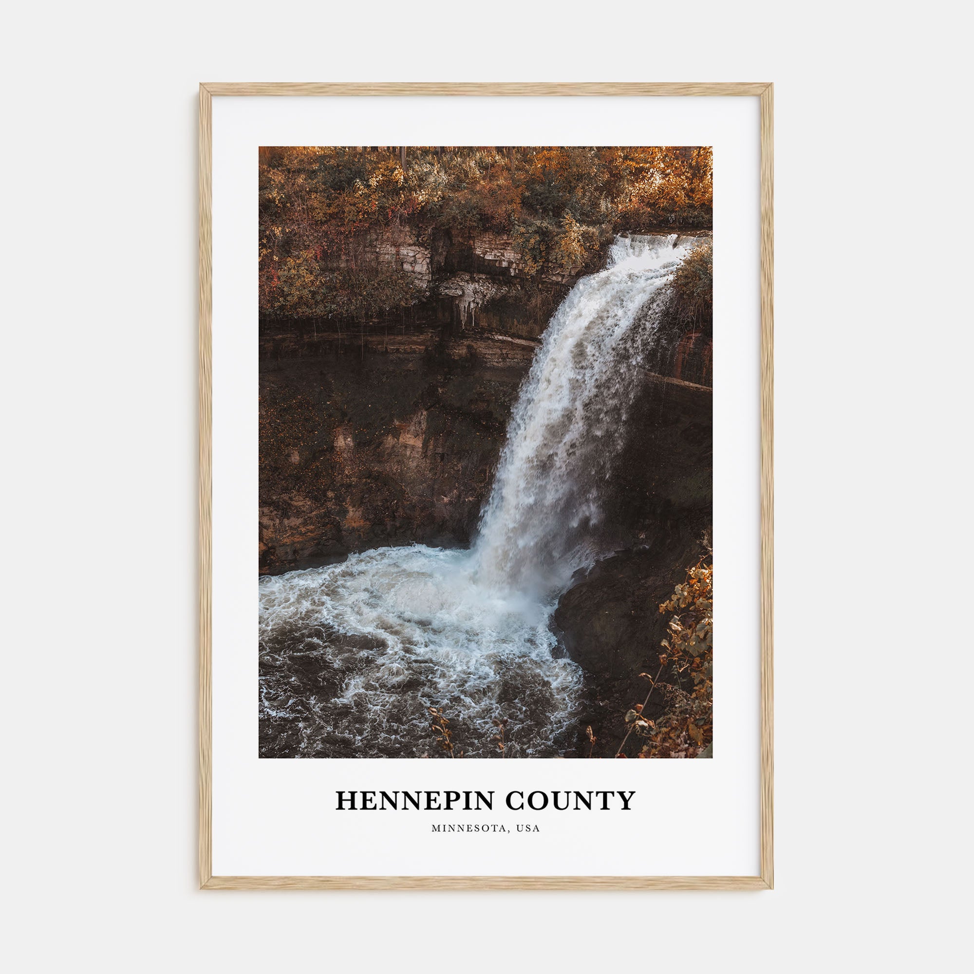 Hennepin County Portrait Color Poster