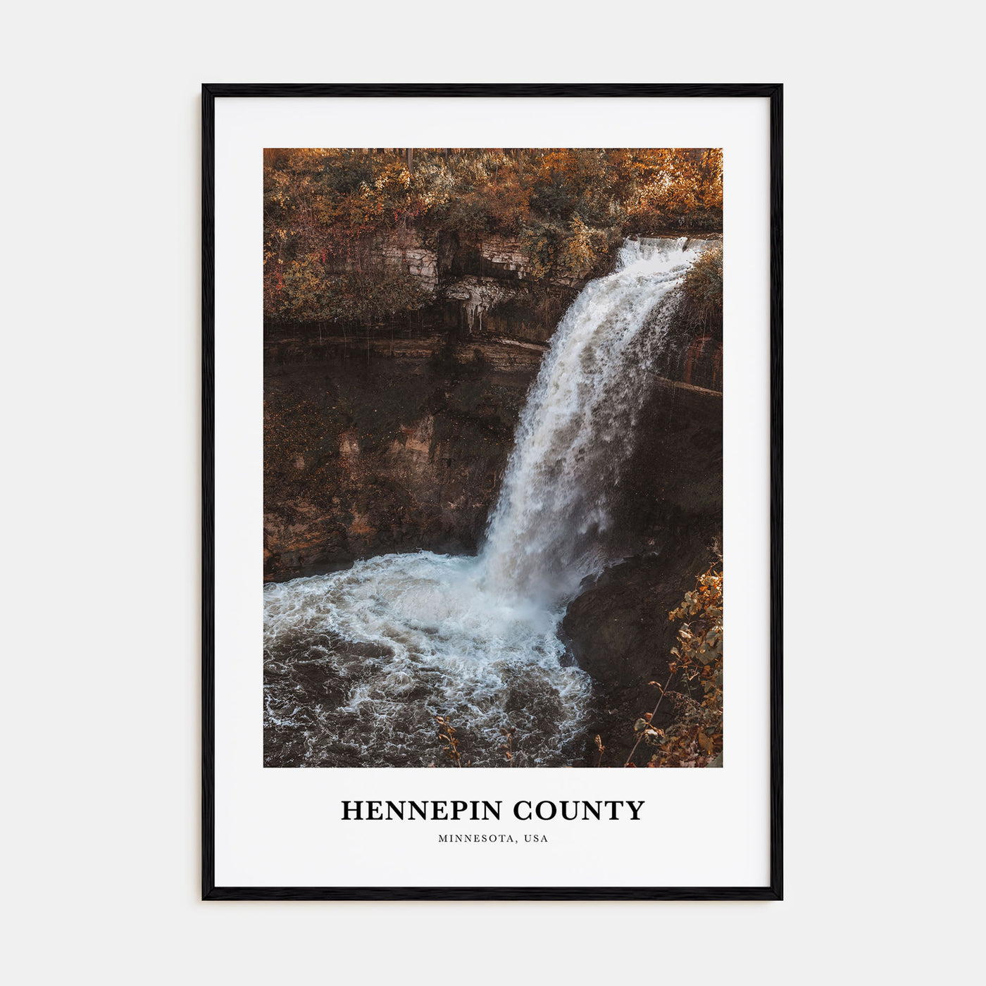 Hennepin County Portrait Color Poster