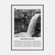 Hennepin County Travel B&W Poster
