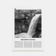 Hennepin County Travel B&W Poster