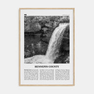 Hennepin County Travel B&W Poster