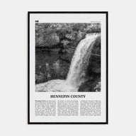 Hennepin County Travel B&W Poster