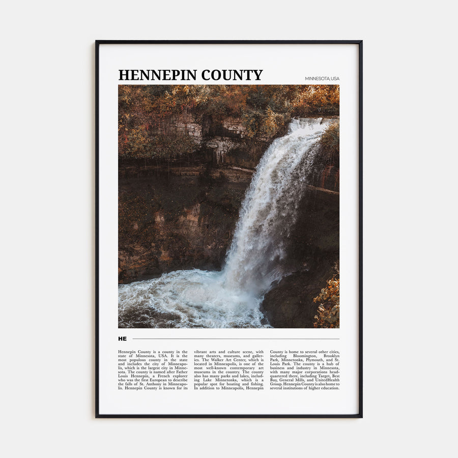 Hennepin County Travel Color Poster