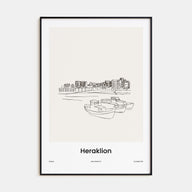 Heraklion Drawn Poster
