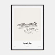 Heraklion Drawn Poster