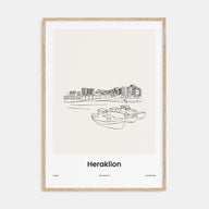 Heraklion Drawn Poster