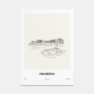 Heraklion Drawn Poster