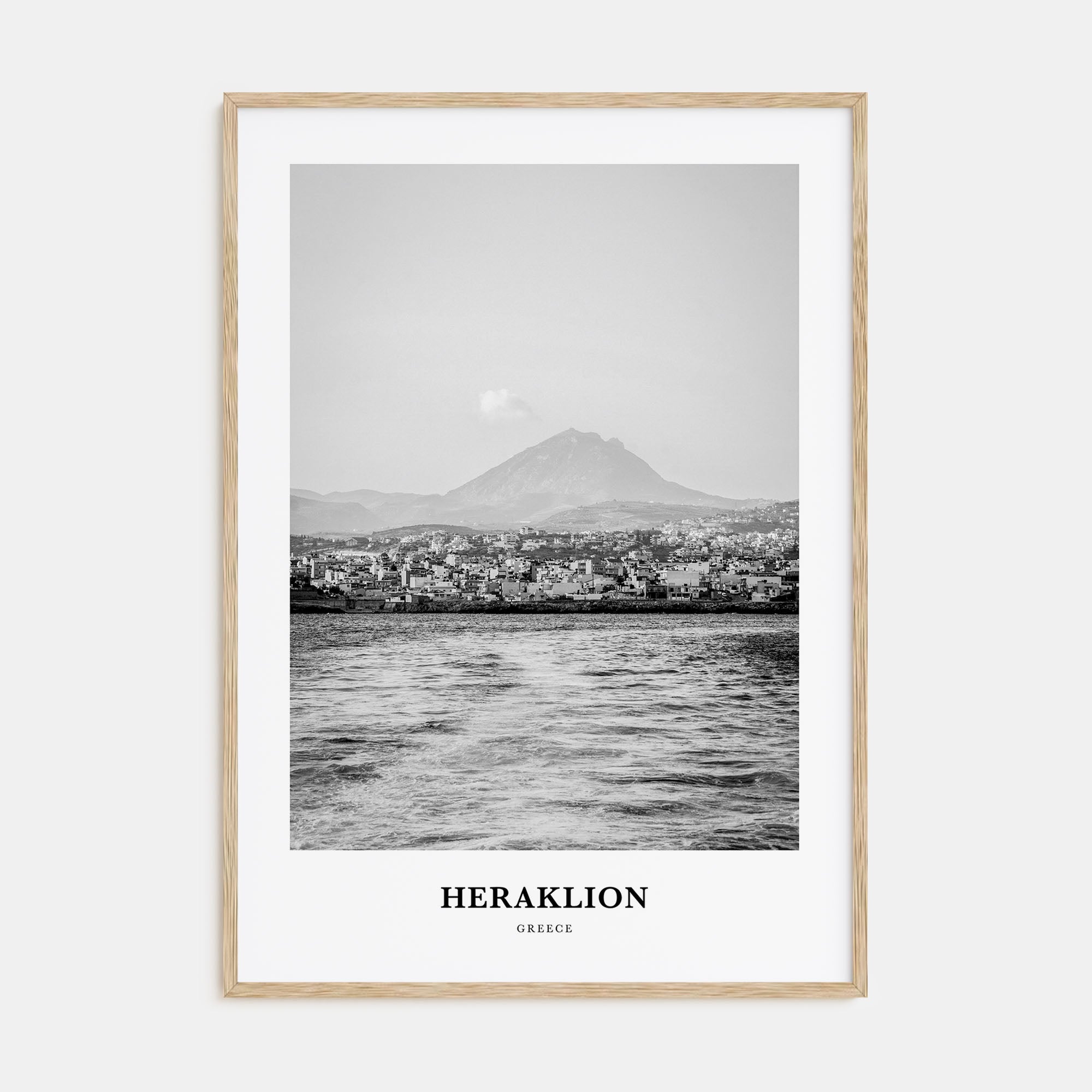 Heraklion Portrait B&W Poster