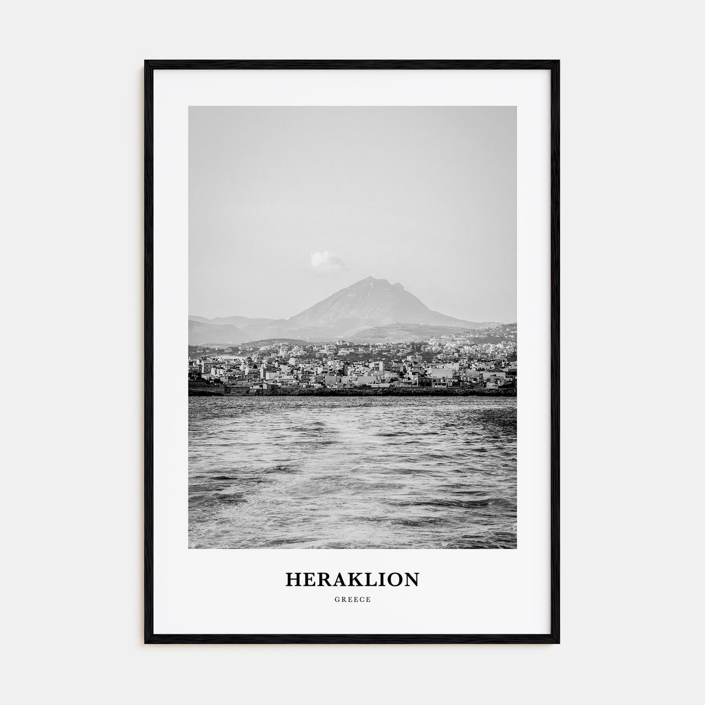 Heraklion Portrait B&W Poster