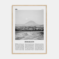 Heraklion Travel B&W Poster