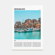 Heraklion Travel Color Poster