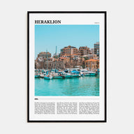 Heraklion Travel Color Poster