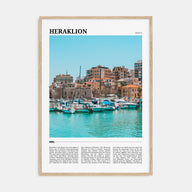 Heraklion Travel Color Poster