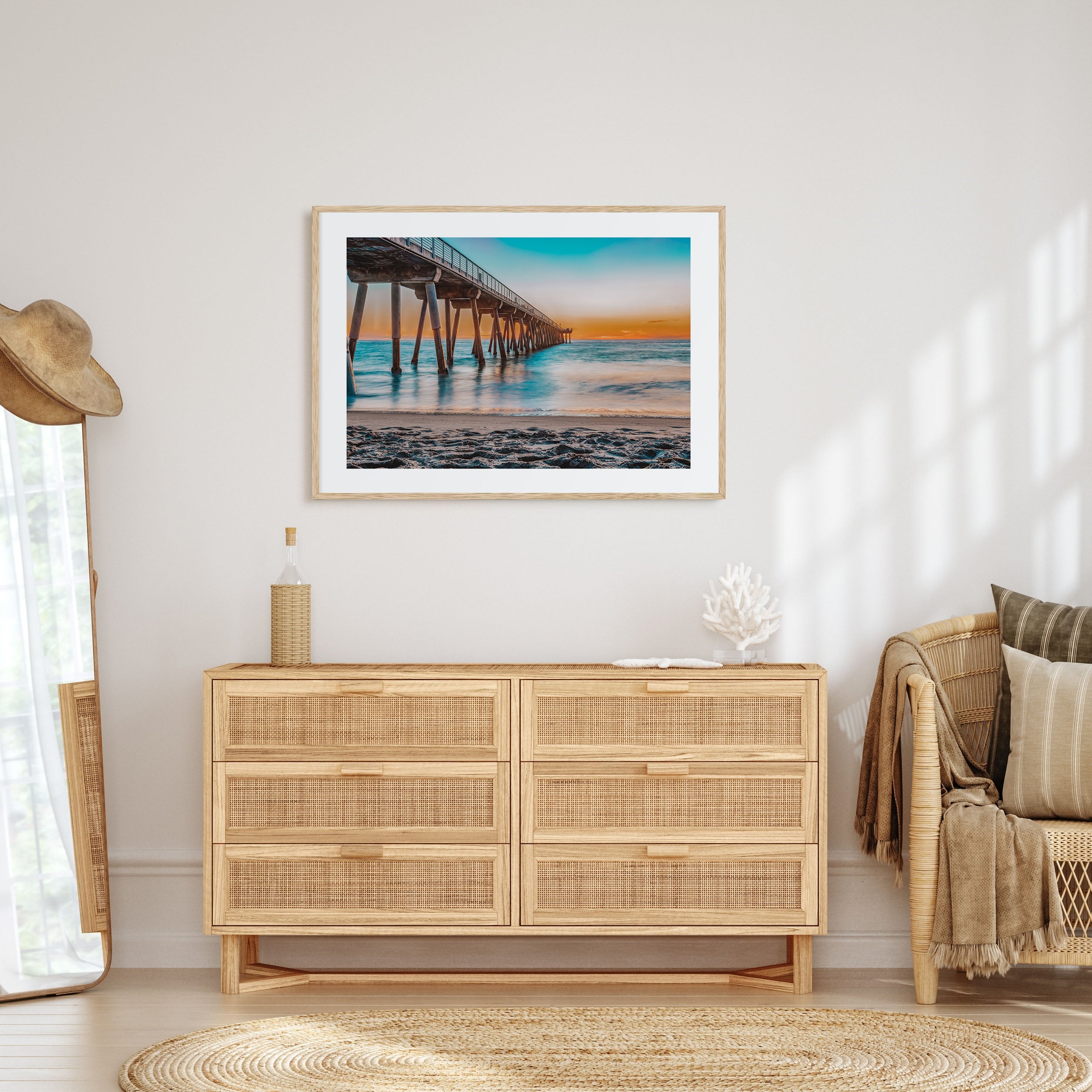 Hermosa Beach Landscape Color Poster