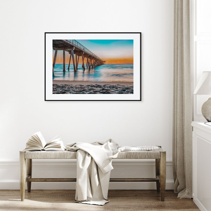 Hermosa Beach Landscape Color Poster