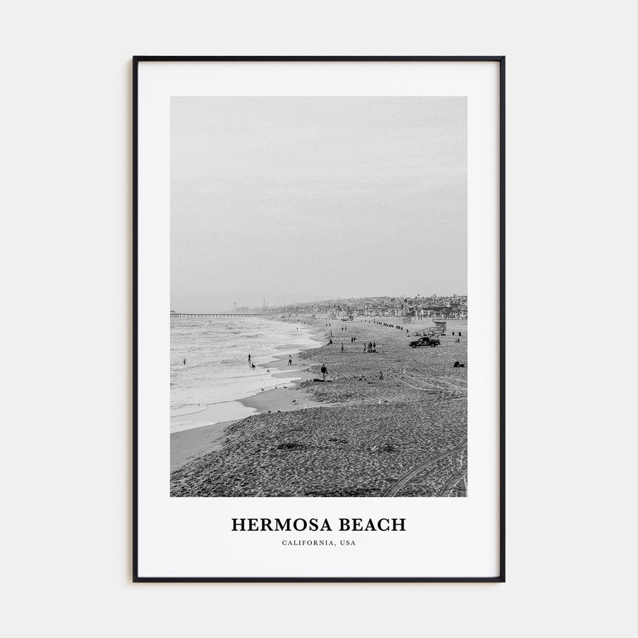 Hermosa Beach Portrait B&W No 1 Poster