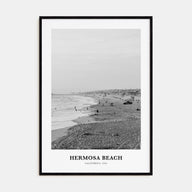 Hermosa Beach Portrait B&W No 1 Poster