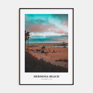 Hermosa Beach Portrait Color Poster