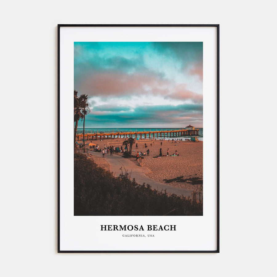 Hermosa Beach Portrait Color Poster