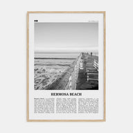 Hermosa Beach Travel B&W No 2 Poster