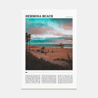 Hermosa Beach Travel Color Poster