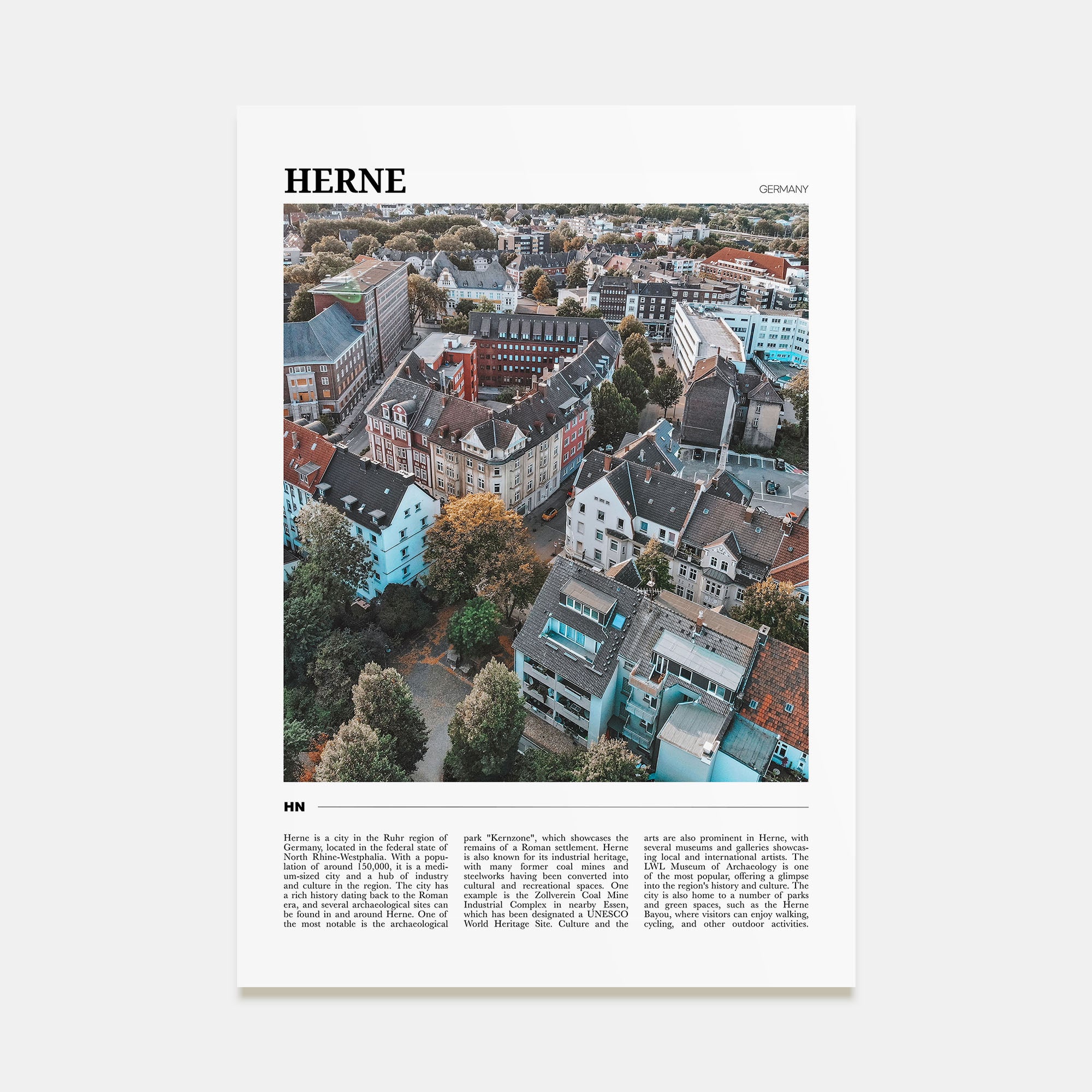 Herne Travel Color Poster