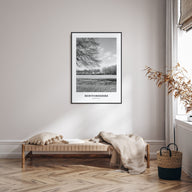 Hertfordshire Portrait B&W Poster